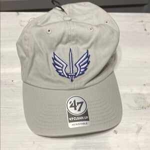 St Louis Battlehawks 47 Brand NWT Light Gray & blue life baseball hat